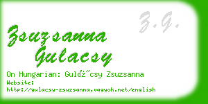 zsuzsanna gulacsy business card